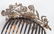 Impressive Victorian diamond floral brooch/comb - 9