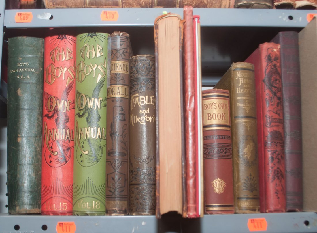 [Literature] Twelve Volumes: 1) The Boy's Own Annual (Toronto: Warwick Bros and Rutter & London: Leisure House Office, Volumes IV, XV and XVIII), three volumes, folio, with G.A. Henty story; 2) Robert Brown, Science For All (Lond