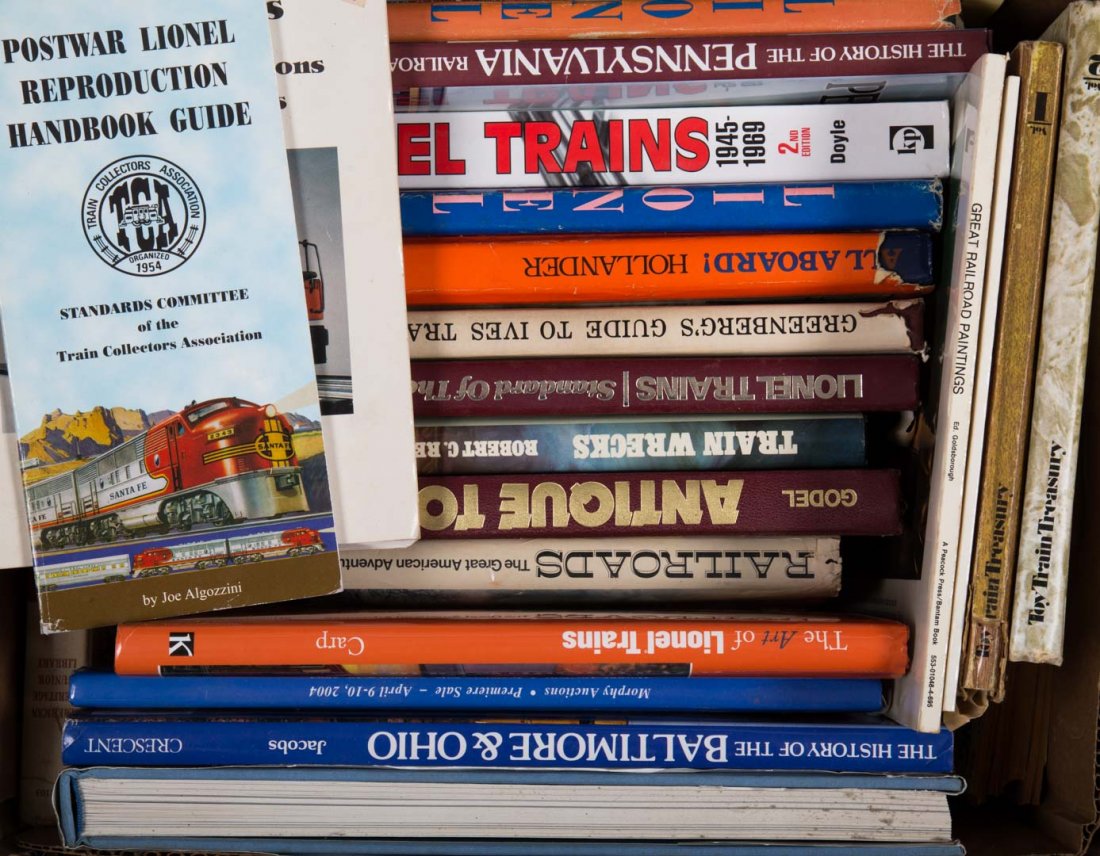 Group of Lionel and Train books: Group of 20 plus books about Lionel trains and others