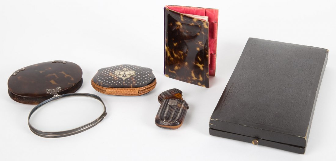 Four Victorian tortoiseshell items (1 of 6)
