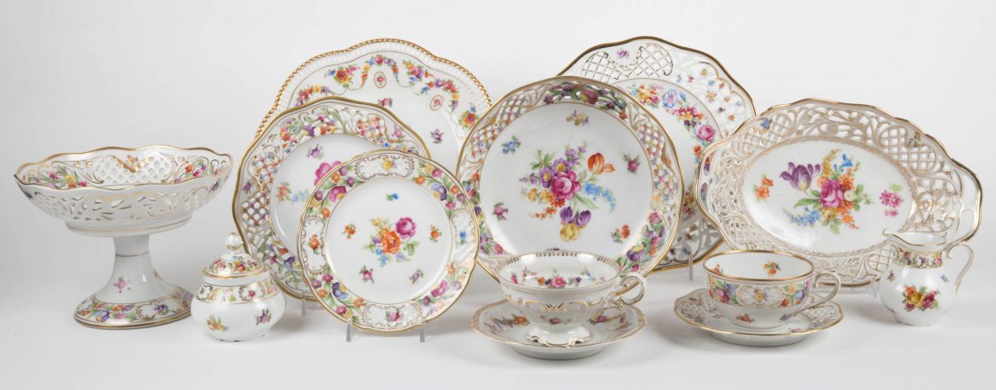 Schumann porcelain partial dinner service (1 of 8)