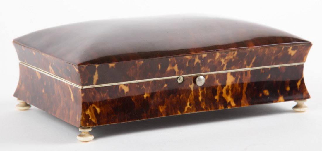 Victorian tortoiseshell jewelry box (1 of 4)