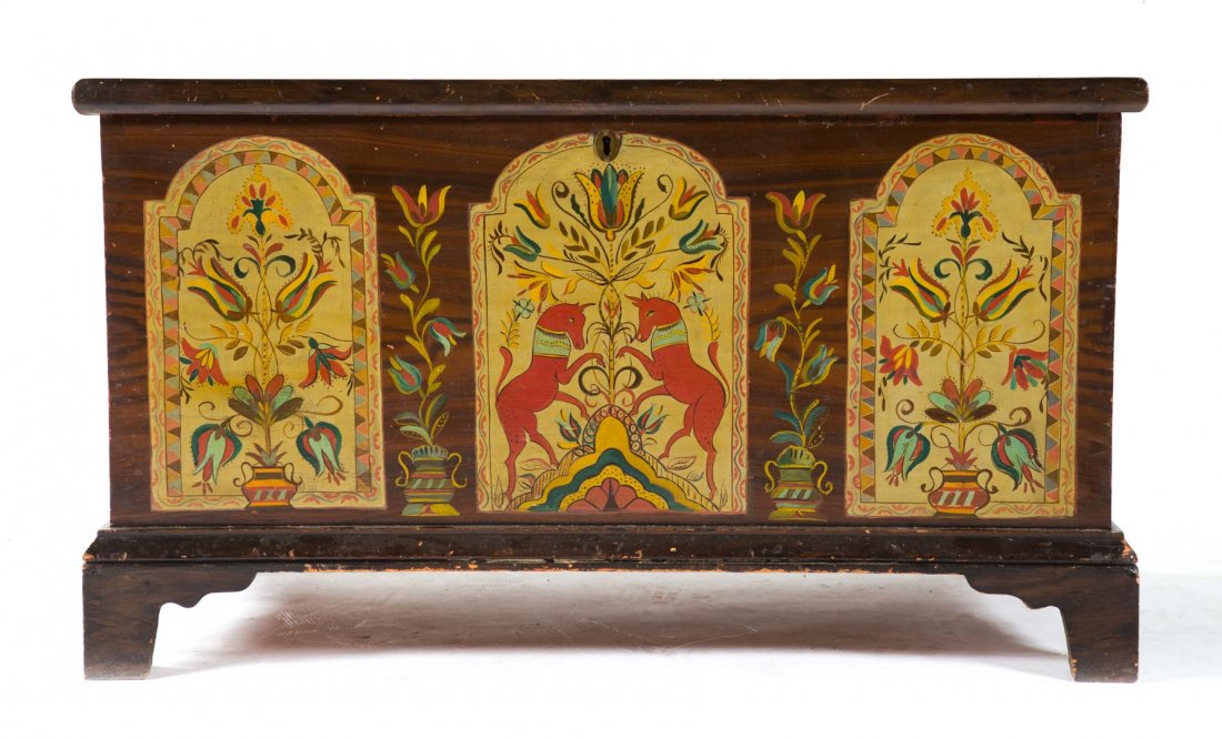 American pine blanket chest (1 of 4)