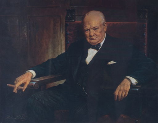 Arthur Pan Portrait Of Winston Churchill Litho May 31 2015 Alex Cooper In Md