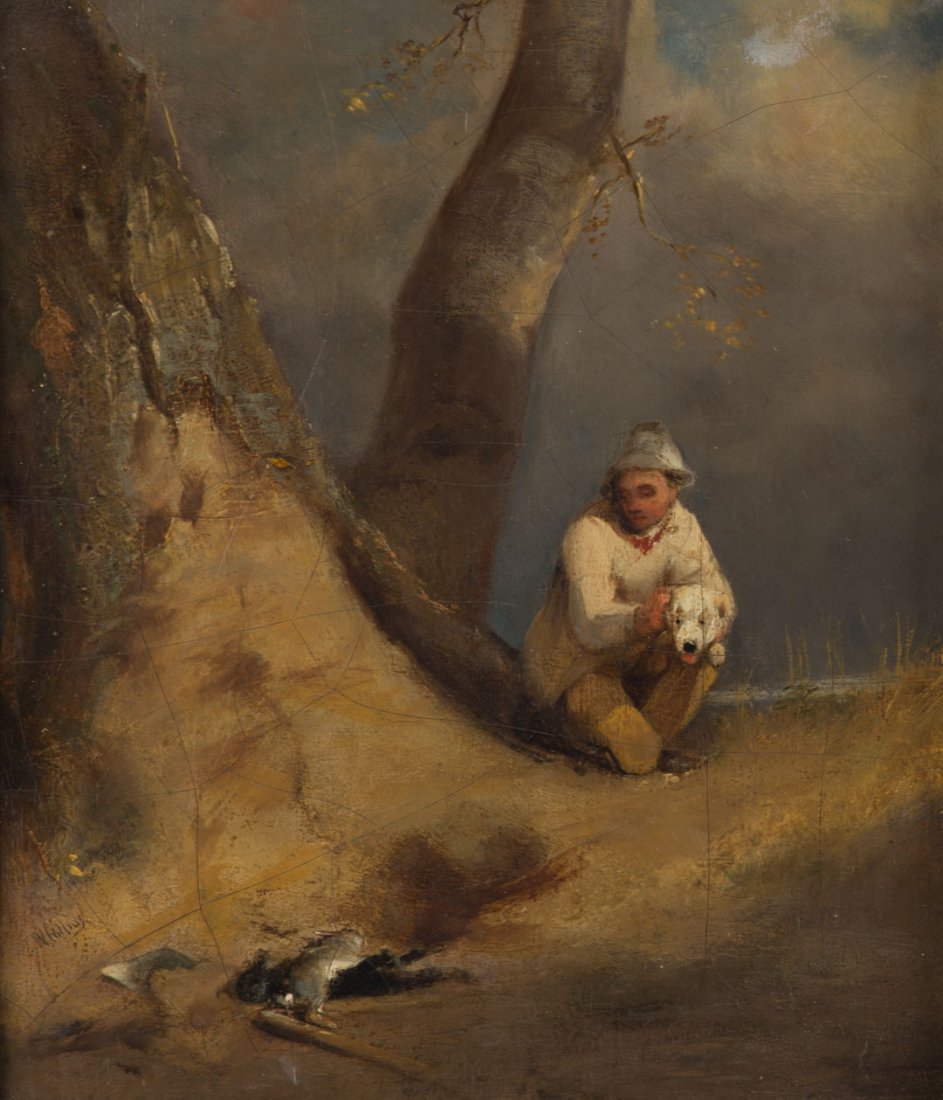 Continental School, 19th c. Hunter's Regret, oil (1 of 3)