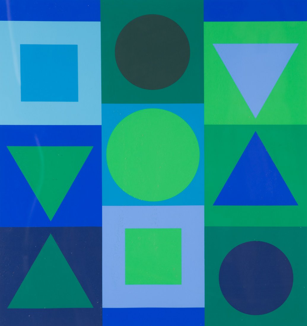 Victor Vasarely, Saphir-Positif, color serigraph (1 of 4)