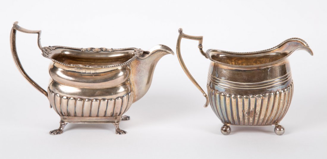 Two Georgian sterling silver cream pitchers (1 of 4)