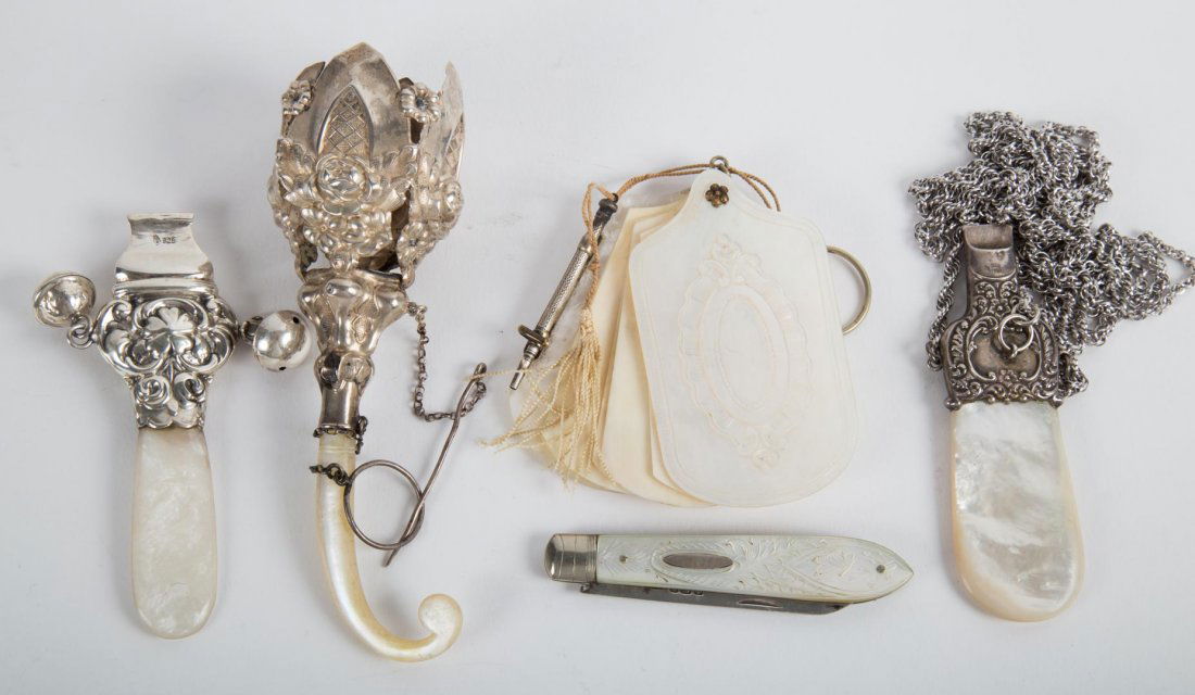 Mother of pearl & sterling silver personal items (1 of 3)