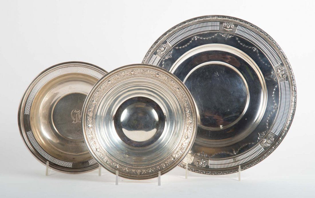 Watson sterling silver reticulated cake plate (1 of 4)