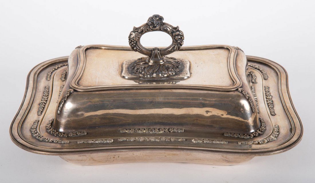 Black Starr & Frost sterling silver vegetable dish (1 of 3)