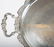 English silver-plated double handle tea tray - 3