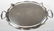 English silver-plated double handle tea tray - 4
