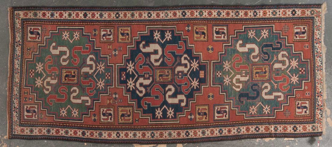 Antique Kazak runner, approx. 3.11 x 8.10 (1 of 1)