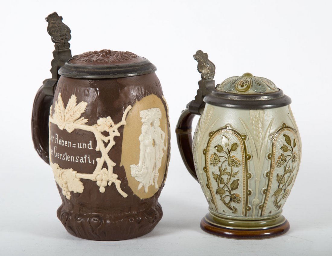 Two Villeroy & Boch salt glazed stoneware steins (1 of 6)