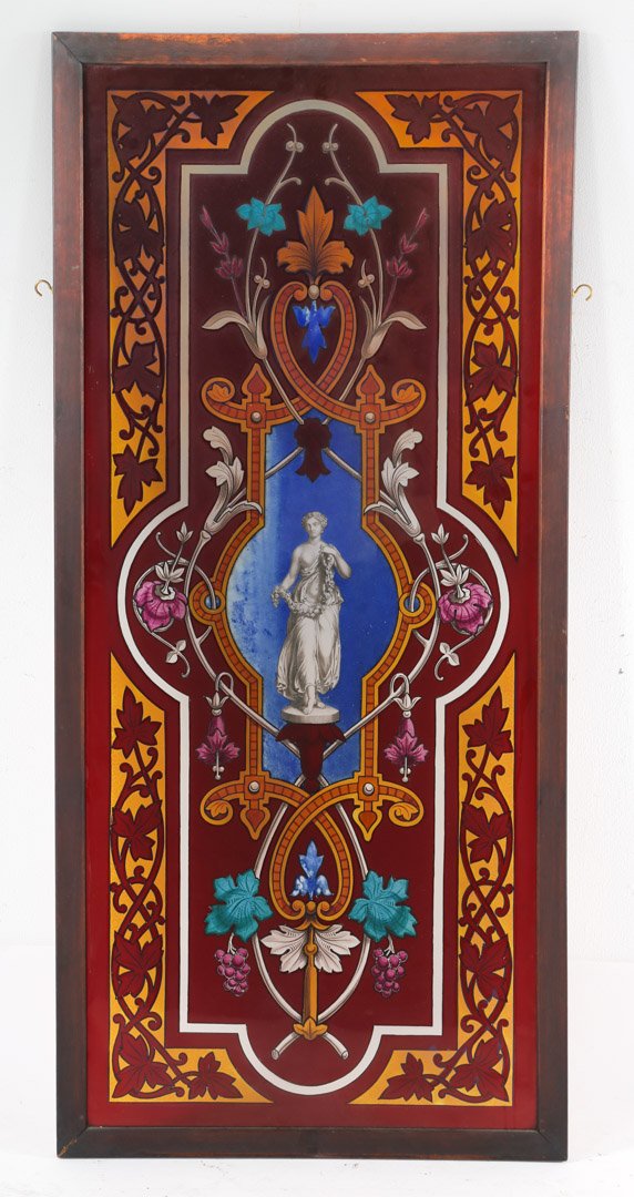 Continental acid etched glass window panel (1 of 2)