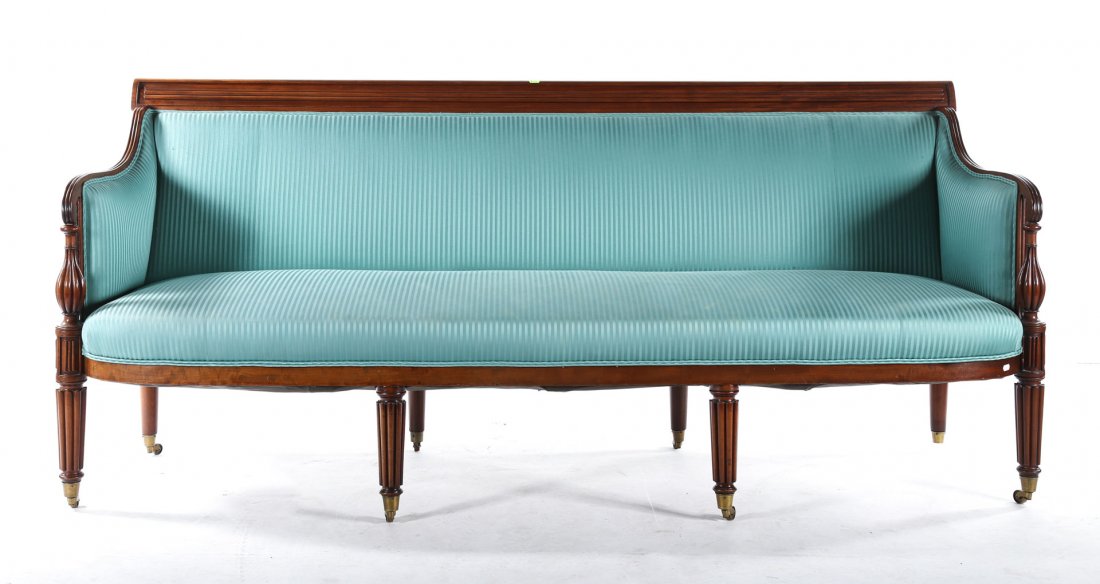 American Classical carved mahogany sofa (1 of 3)