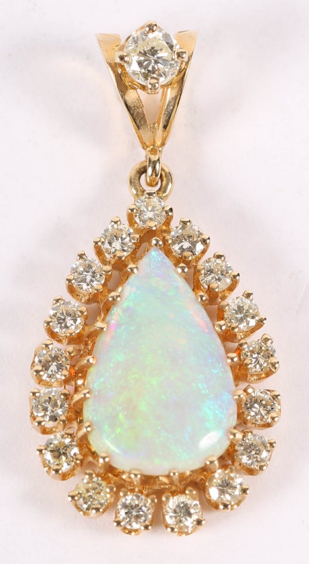 An Opal & Diamond Pendant (1 of 6)