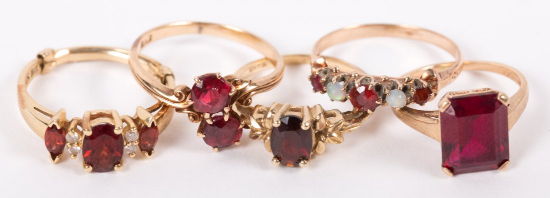 Ruby and Garnet Rings (1 of 10)