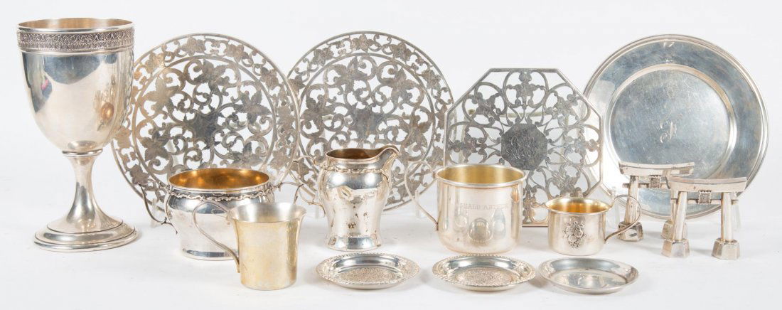 Ten American sterling silver table articles (1 of 10)