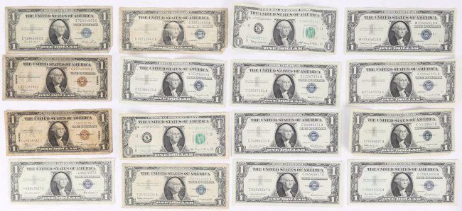 [USA] 13 Silver Certificates, 1935-57 (1 of 2)
