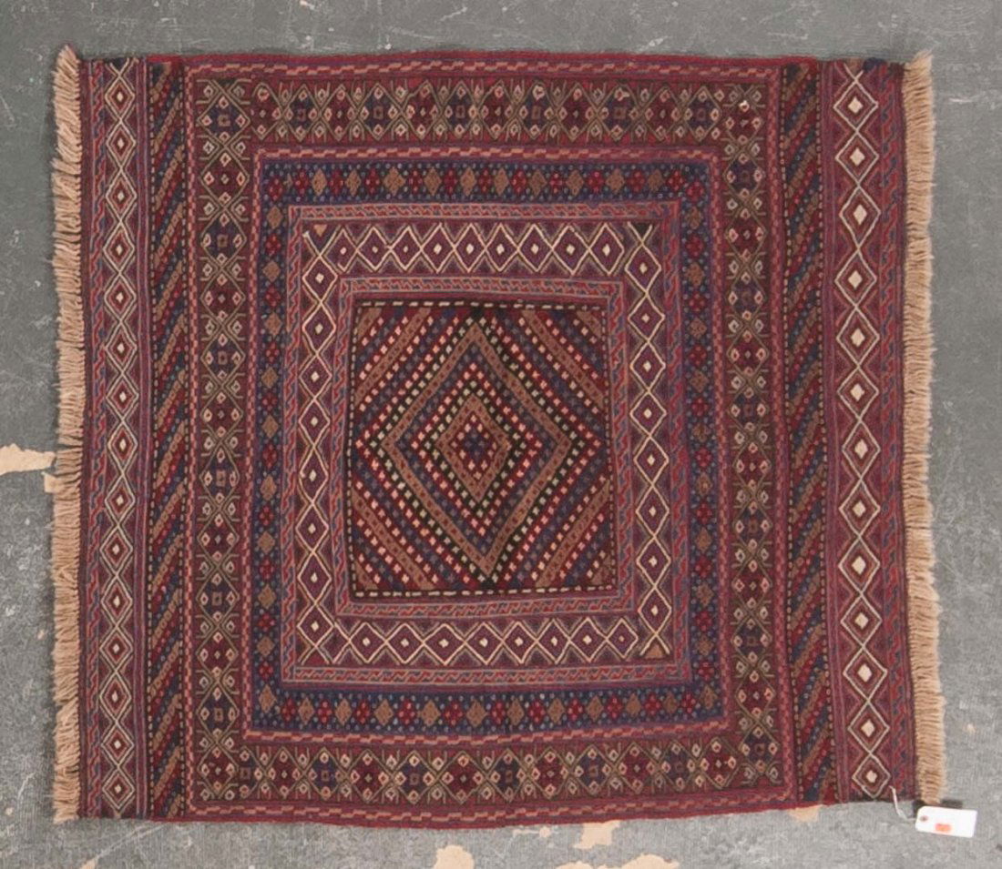 Afghani tribal rug, approx. 4 x 4.2 (1 of 1)