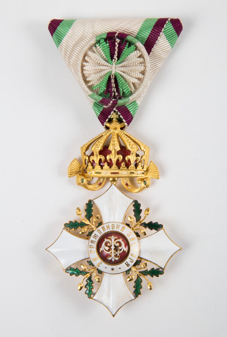 Kingdom of Bulgaria, Order of National Merit: enamel decoration with original box