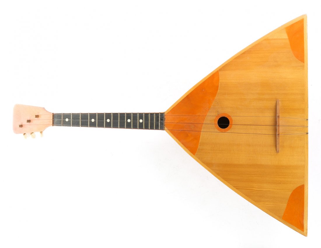 Russian inlaid wood balalaika (1 of 5)