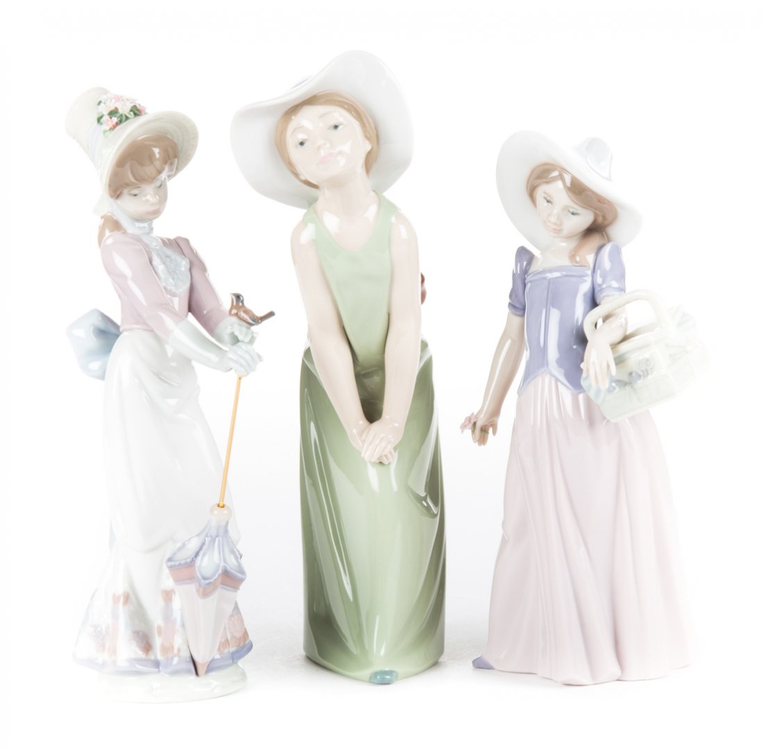 Three Lladro porcelain figures (1 of 8)