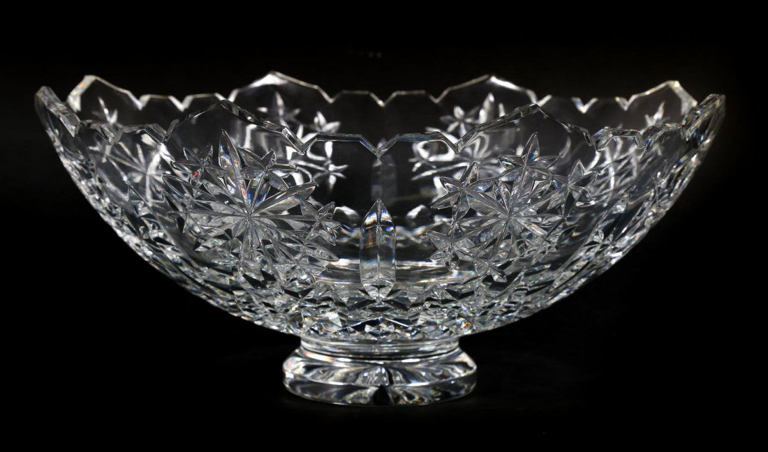 Waterford Snow Crystal Centerpiece footed bowl (1 of 3)