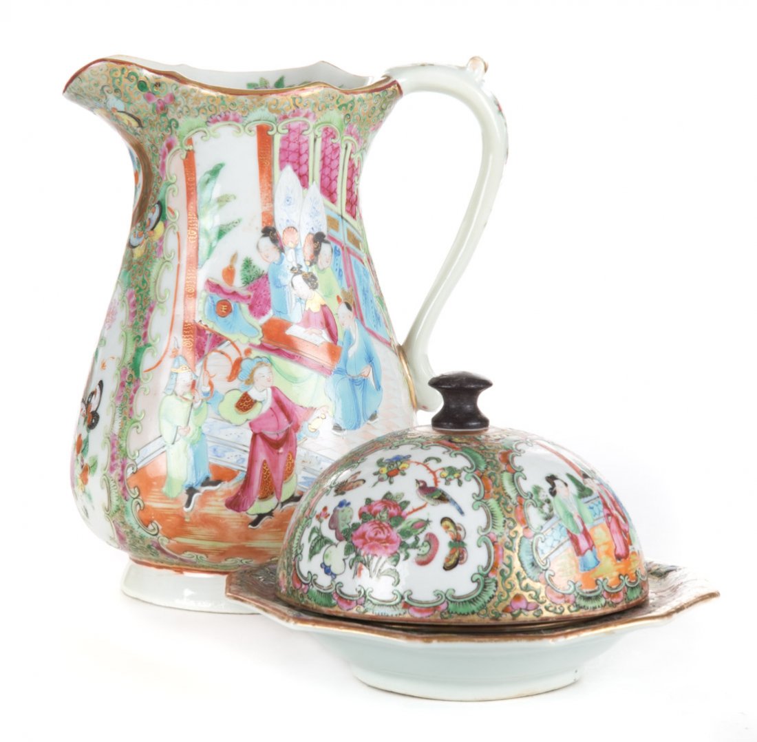 2 Chinese Export Rose Medallion porcelain articles (1 of 6)