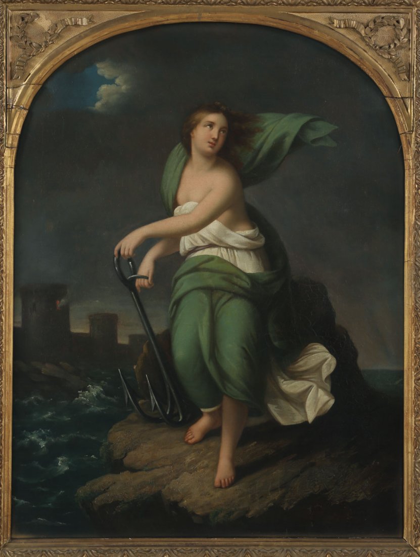 Continental School, 19th c. Hope, oil on canvas (1 of 6)