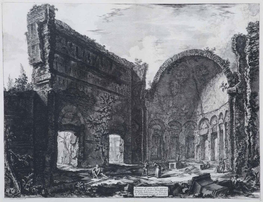 G.B. Piranesi. Villa Adriana, Tivoli, engraving (1 of 4)