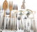Assorted sterling silver flatware & a salt shaker - 3