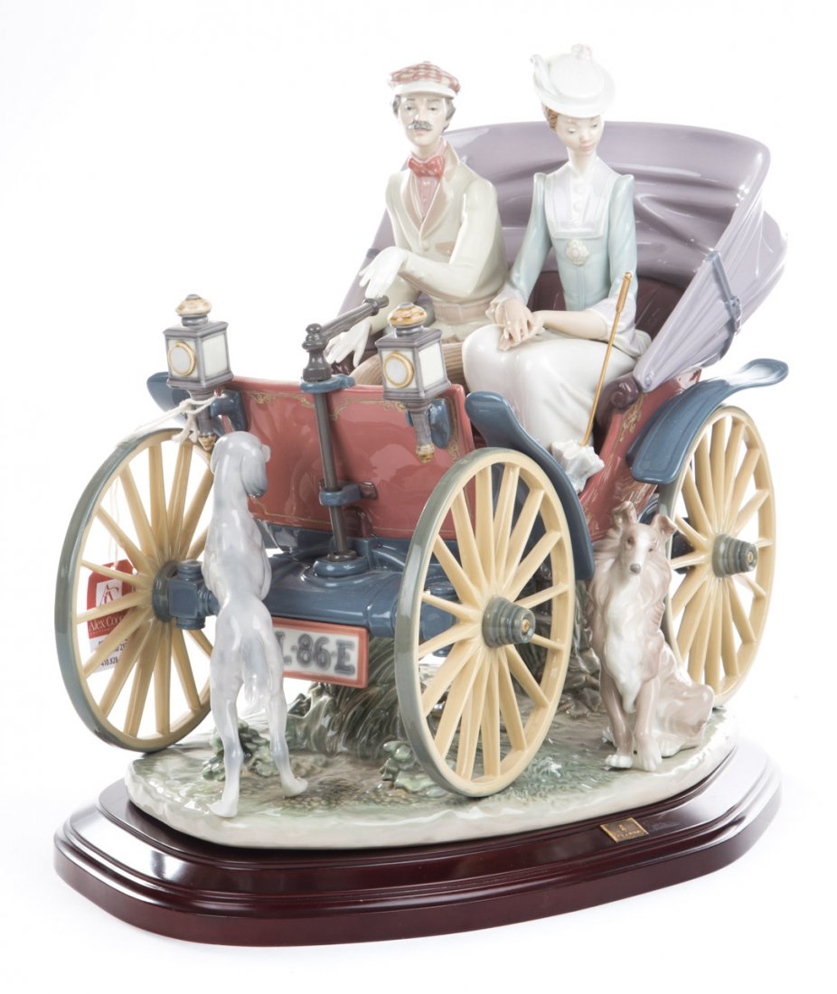 Lladro figural group: Sunday Drive (1 of 6)