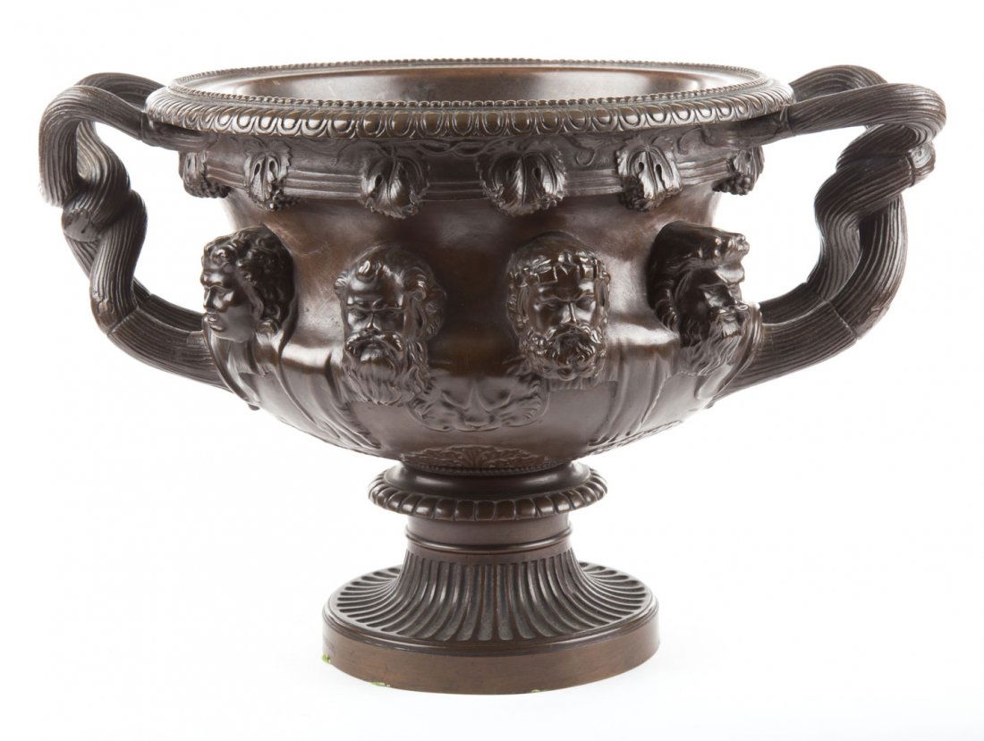 French patinated bronze Warwick vase (1 of 6)