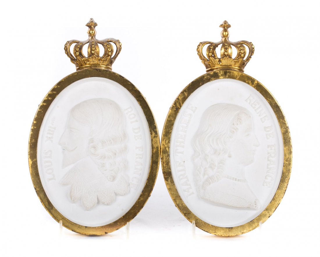 Pair of Italian plaster intaglios (1 of 5)