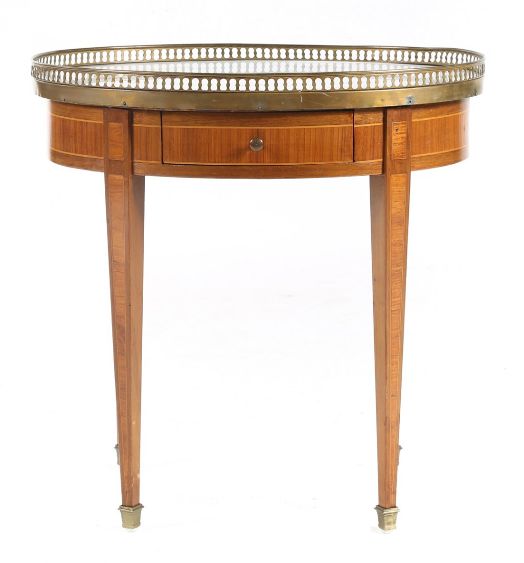 Directoire style inlaid side table (1 of 4)