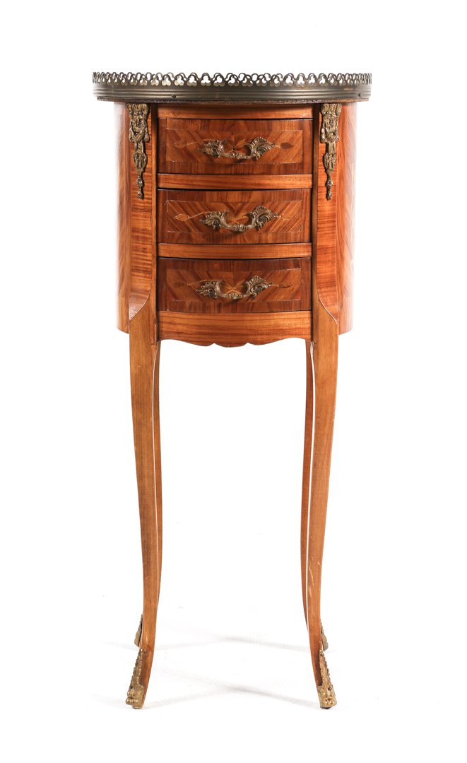 Regence style marquetry and parquetry inlaid table (1 of 4)