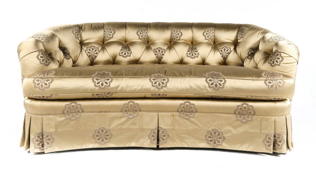 Contemporary button-back upholstered sofa (1 of 3)