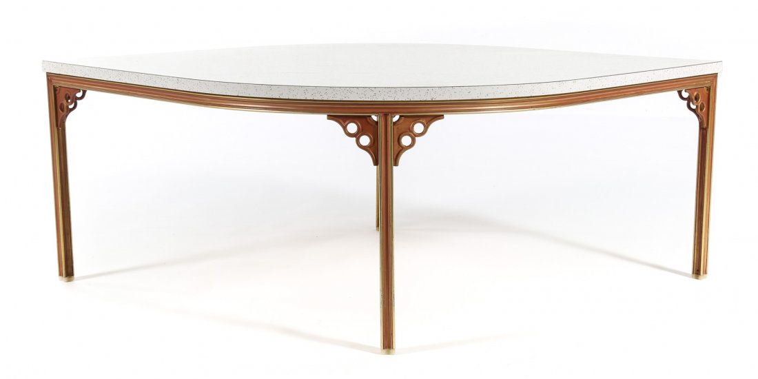 Troy Sunshade Hollywood Regency coffee table (1 of 4)