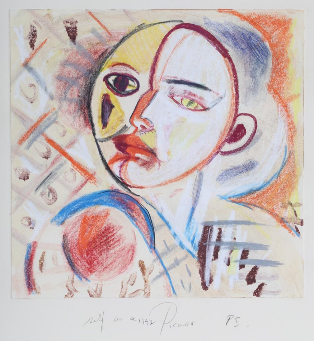 Pat Steir. "As Picasso's Weeping Woman," monoprint (1 of 4)