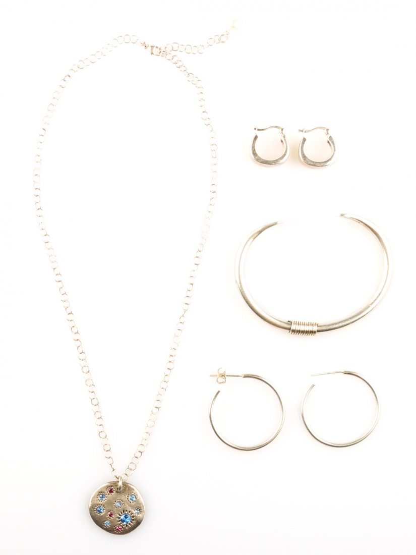 An Annie Band Sterling Necklace & Other Sterling (1 of 8)