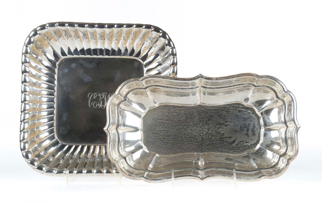 Reed & Barton sterling bread tray & reeded dish (1 of 3)