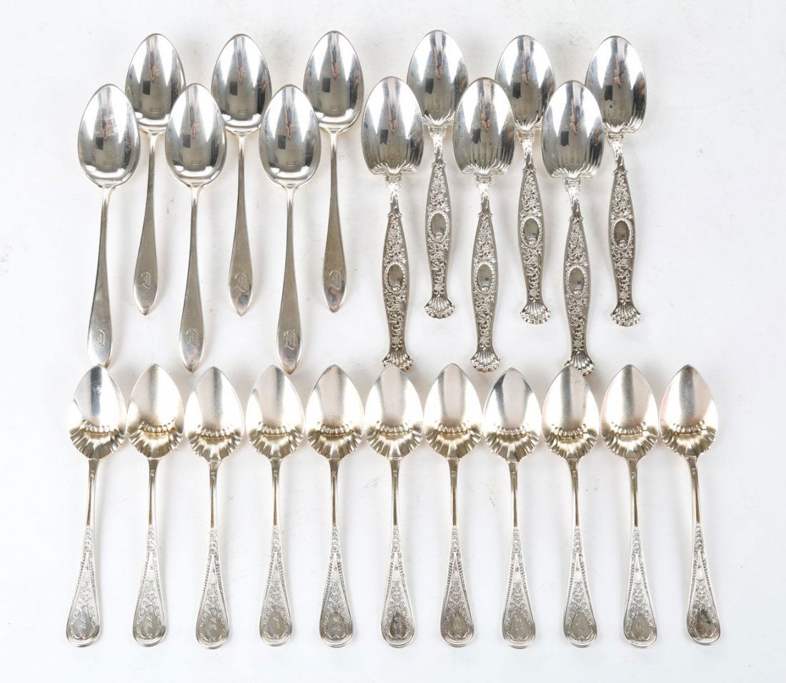 Assorted American sterling silver spoons (1 of 4)