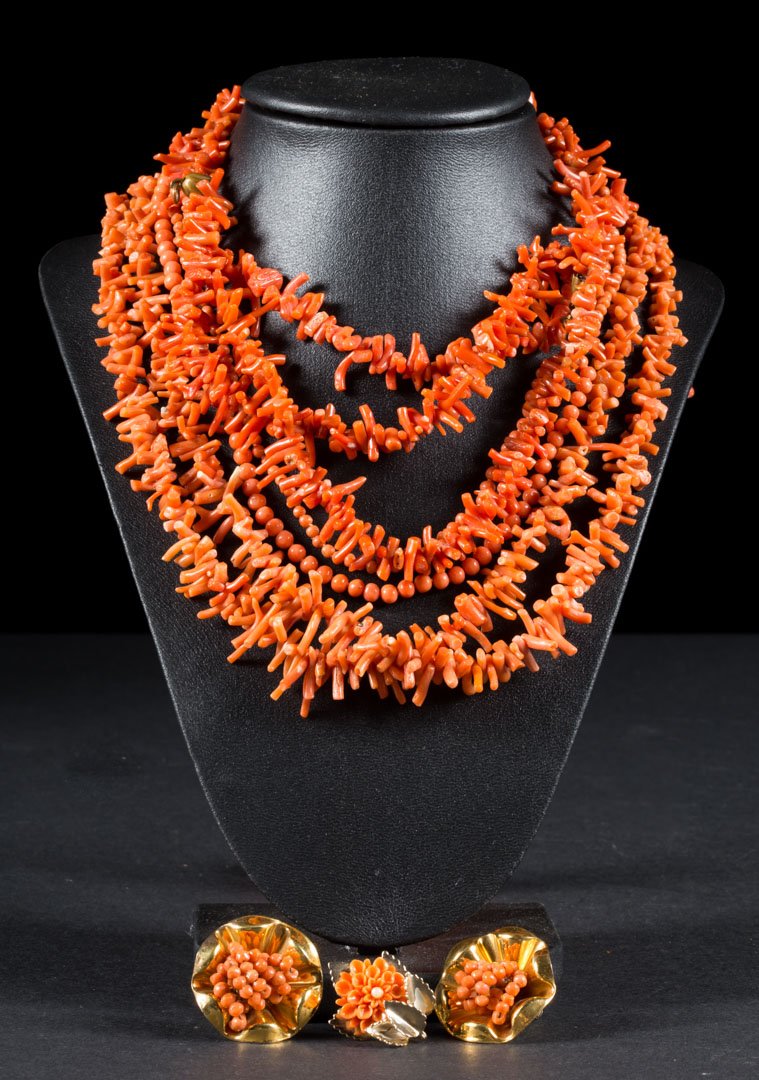A Coral Suite and Beads (1 of 3)