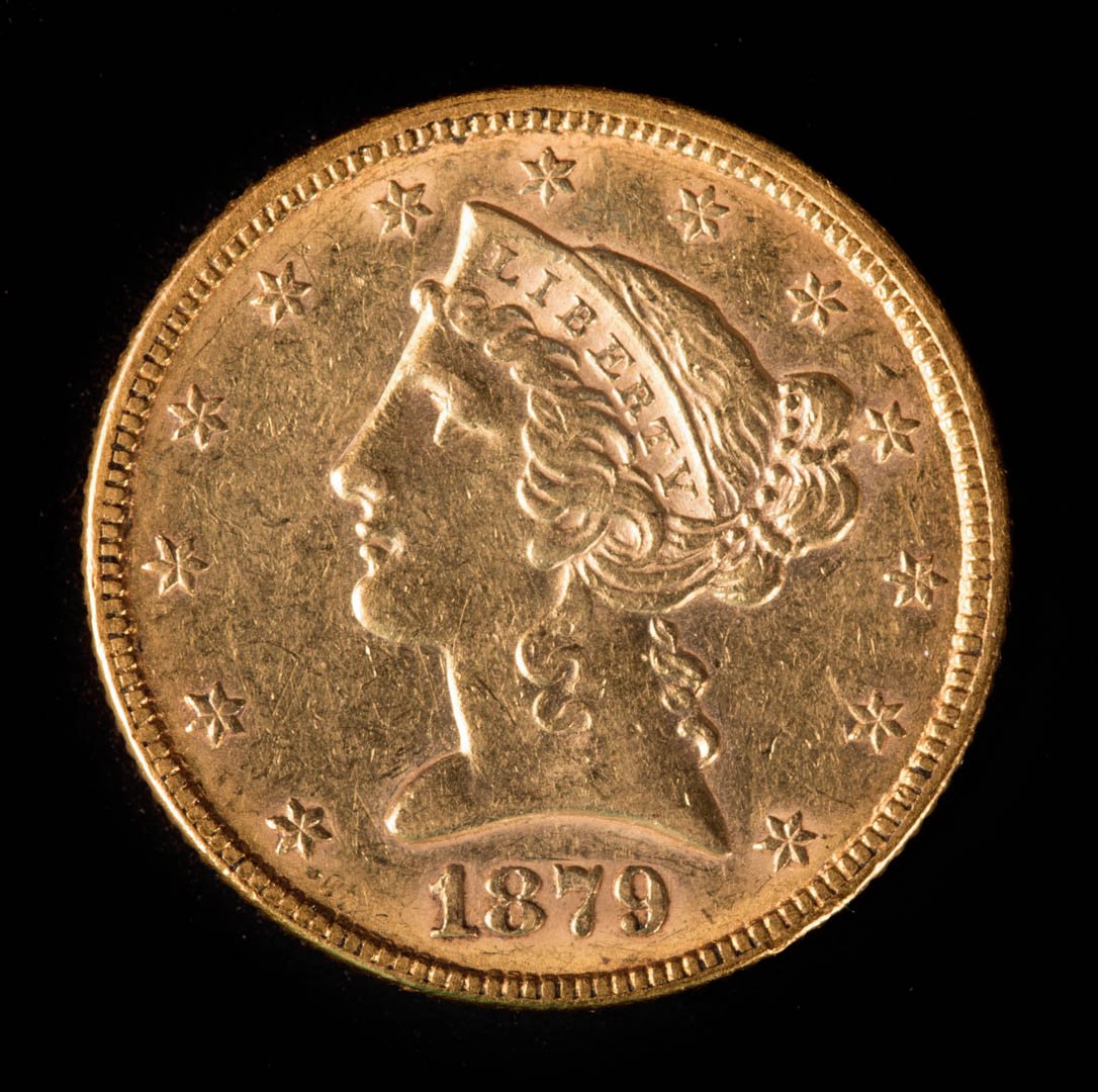 [US] 1879 Coronet $5 Gold Half Eagle (1 of 2)
