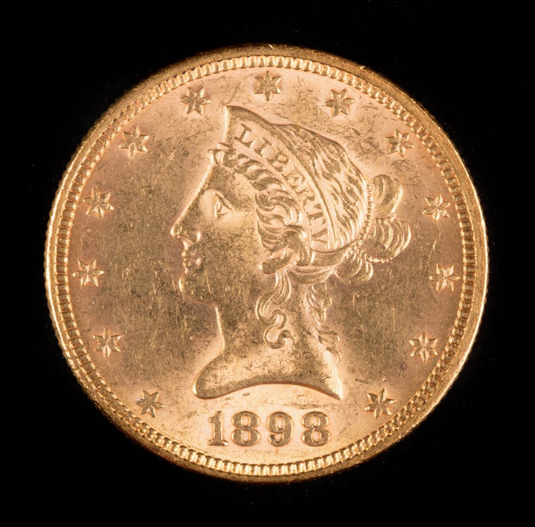[US] 1898 $10 Coronet Gold Eagle (1 of 2)