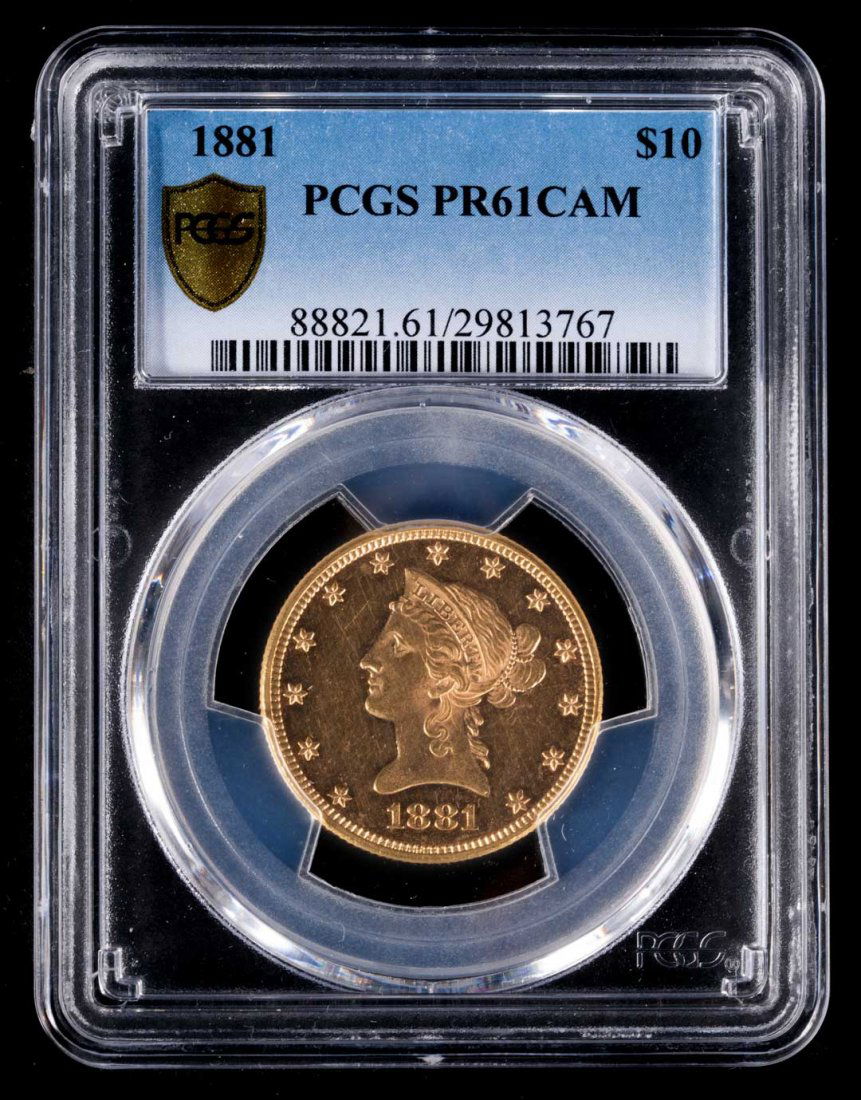 [US] 1881 Coronet $10 Gold Eagle (1 of 2)