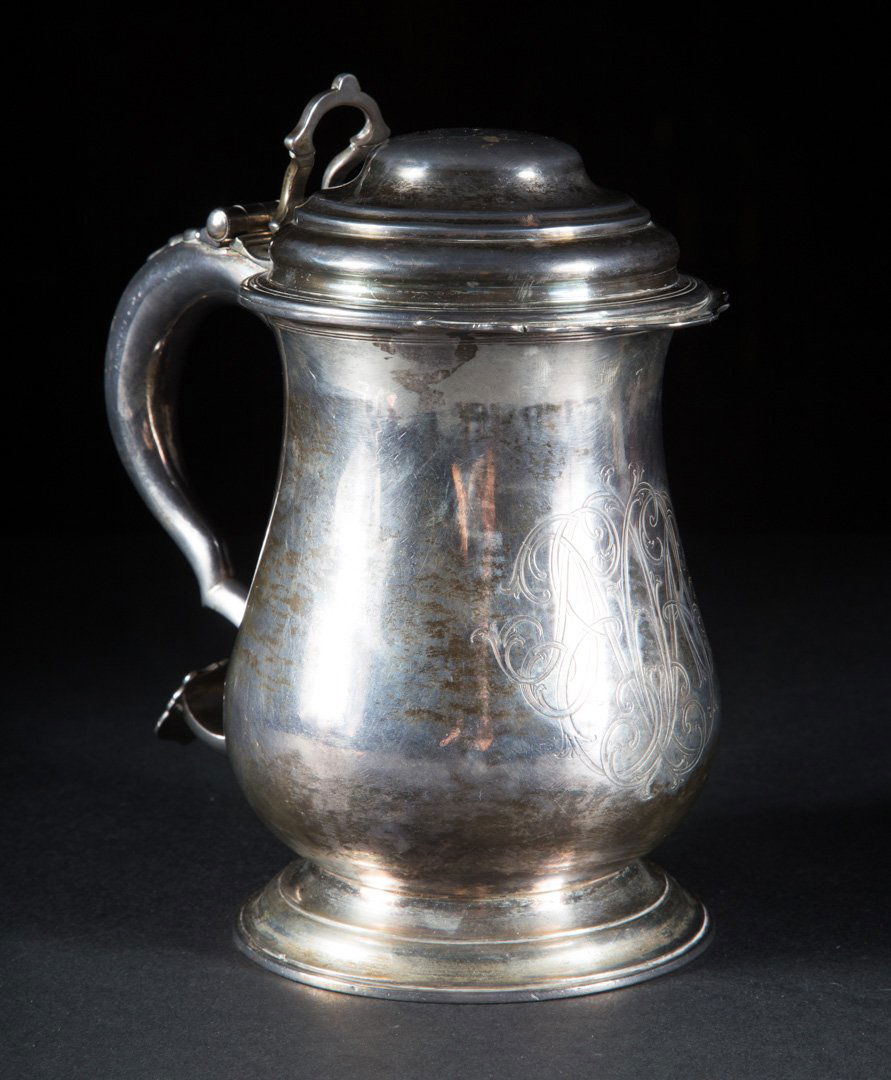 Early American silver tankard Philadelphia 18th c. (1 of 5)