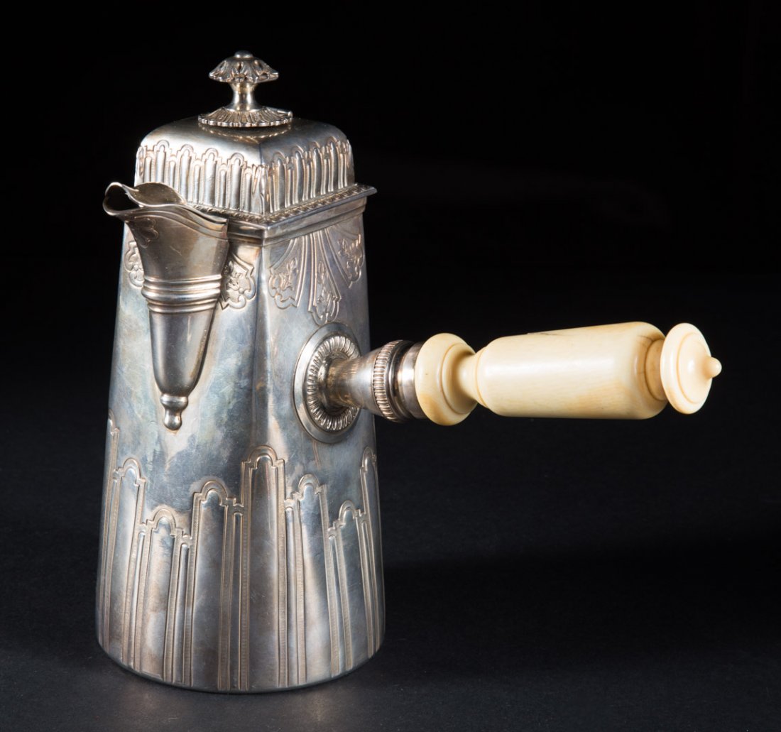 French silver chocolate pot (1 of 7)